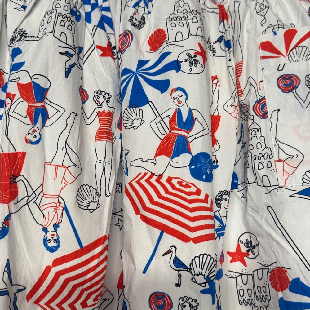ModCloth Retro Beach Ladies Two Piece Skirt Set Size 2X New - Picture 4 of 10